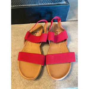 Jellypop Kent Womens Sandal Red US Size 7.5 M NWT Strappy